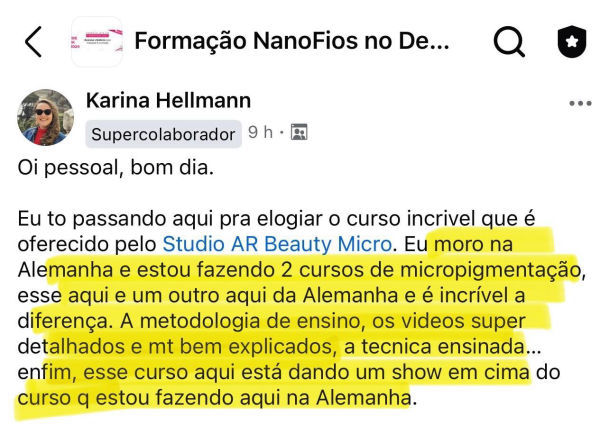 Depoimento de aluna 2